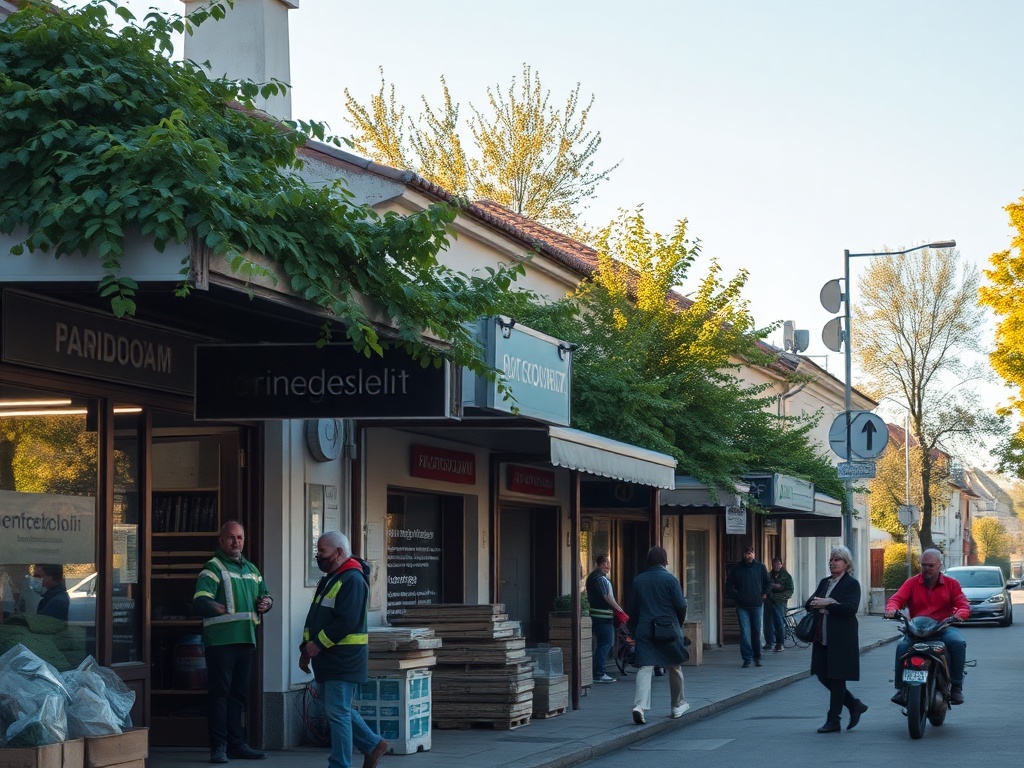 Mapa Raciborza z zaznaczonymi obszarami inwestycji z Funduszy Europejskich